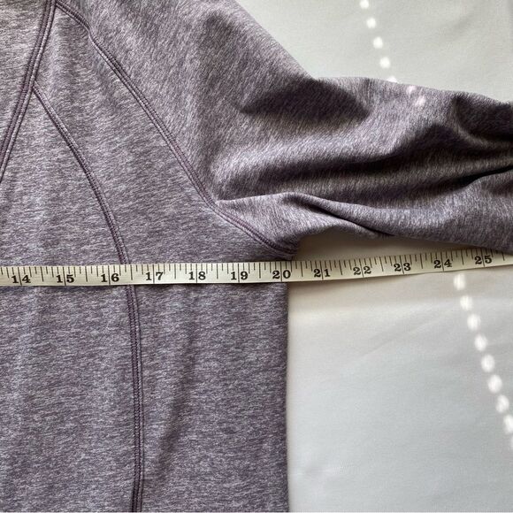NWOT Lululemon Heathered Graphite Purple Rulu Rally Wrap Light Jacket Size 8 - Picture 14 of 15